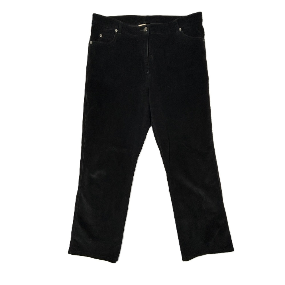 Woolrich Corduroy Pants Womens 35x29 Straight‎ Leg Black Stretch Casual